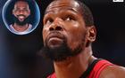 杜兰特谈詹皇加盟76人:NBA每个人无非在追逐总冠军、出手权或金钱